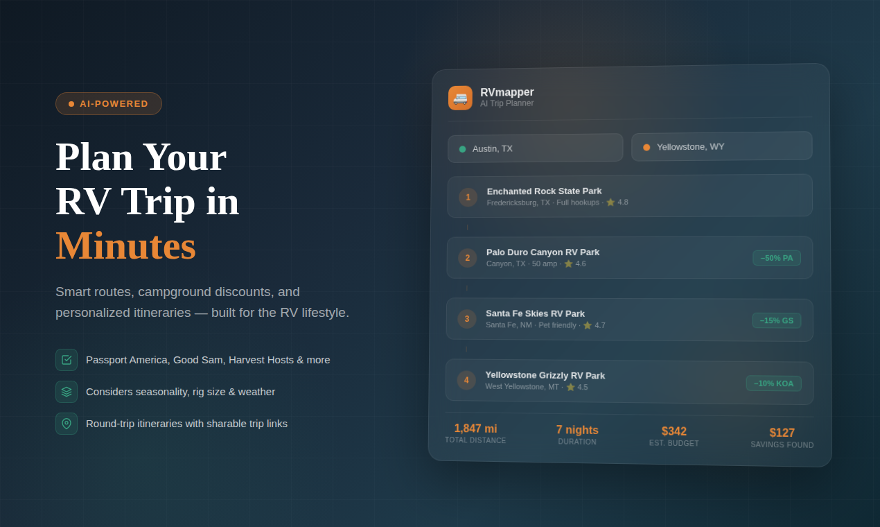 RVmapper - Product Hunt launch logo and brand identity
