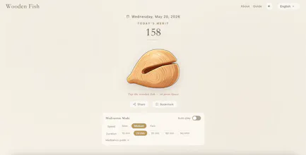 Wooden Fish Online — Tap to Gain Merit gallery image