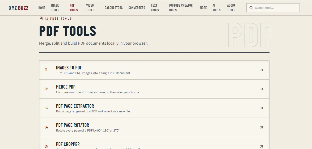 XYZBuzFree OnlineTools for EverydayTasks gallery image