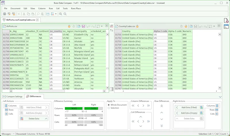 Rons Data Compare screenshot 2