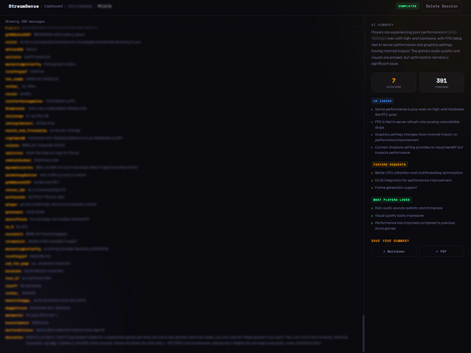 StreamSense screenshot 3