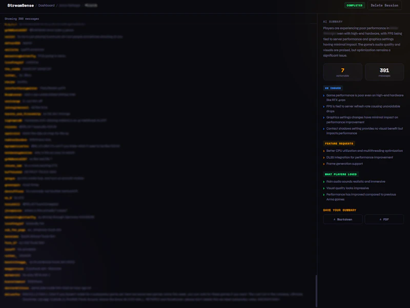StreamSense screenshot 3