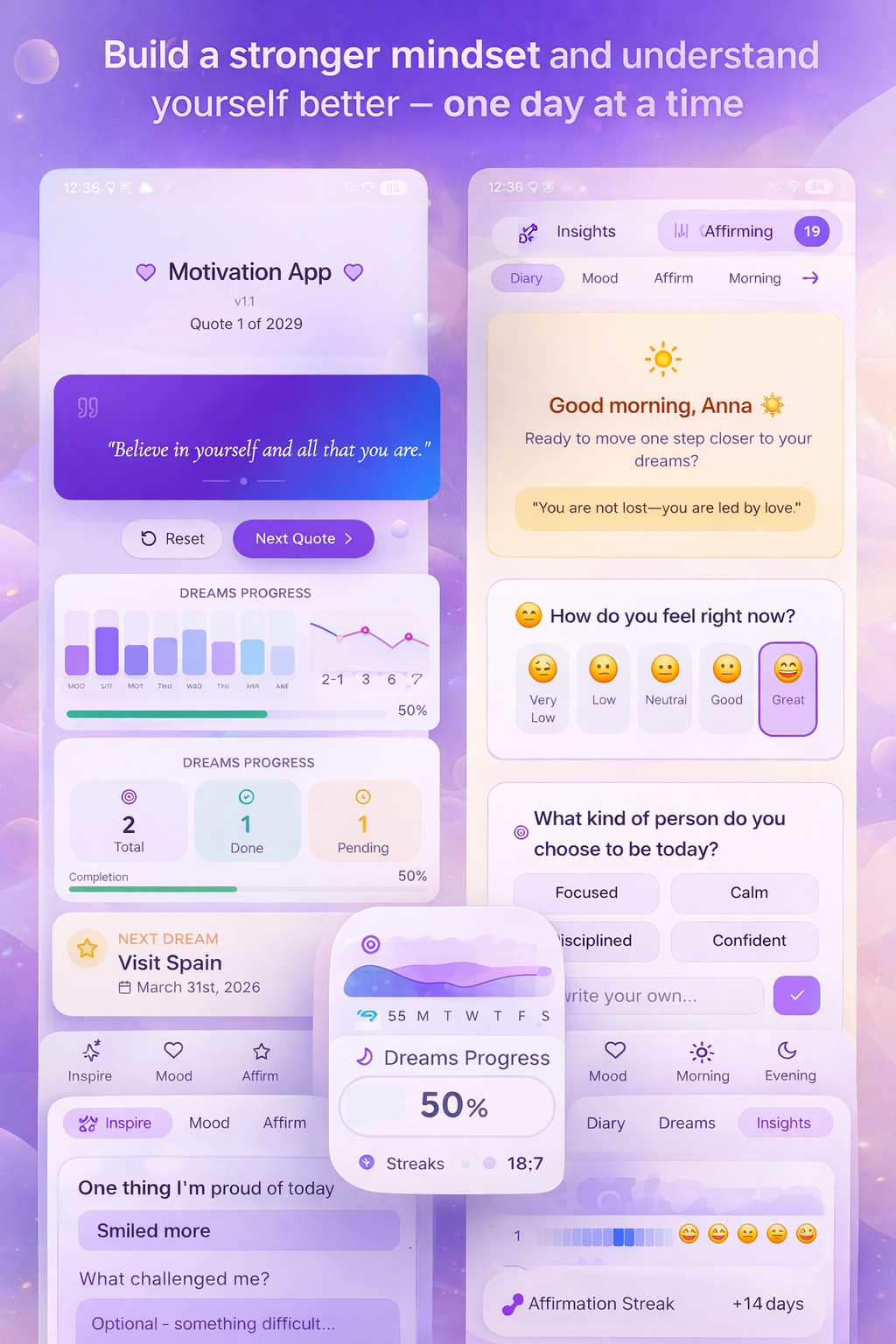 Motivation App - Product Hunt launch logo and brand identity
