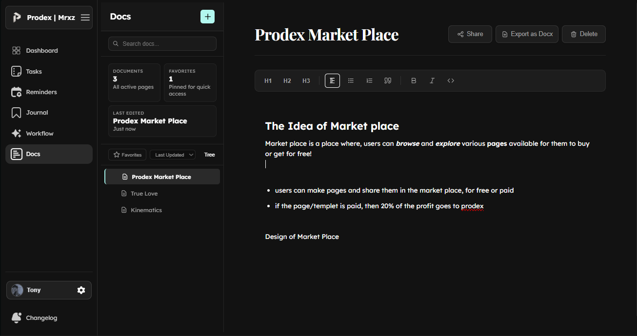 Prodex Studio - Screenshot 3 showing product features and functionality