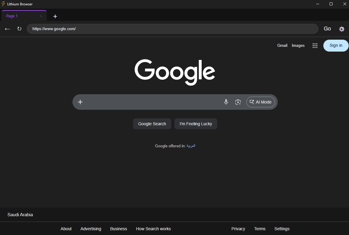 Lithium Browser - Lightweight Private gallery image
