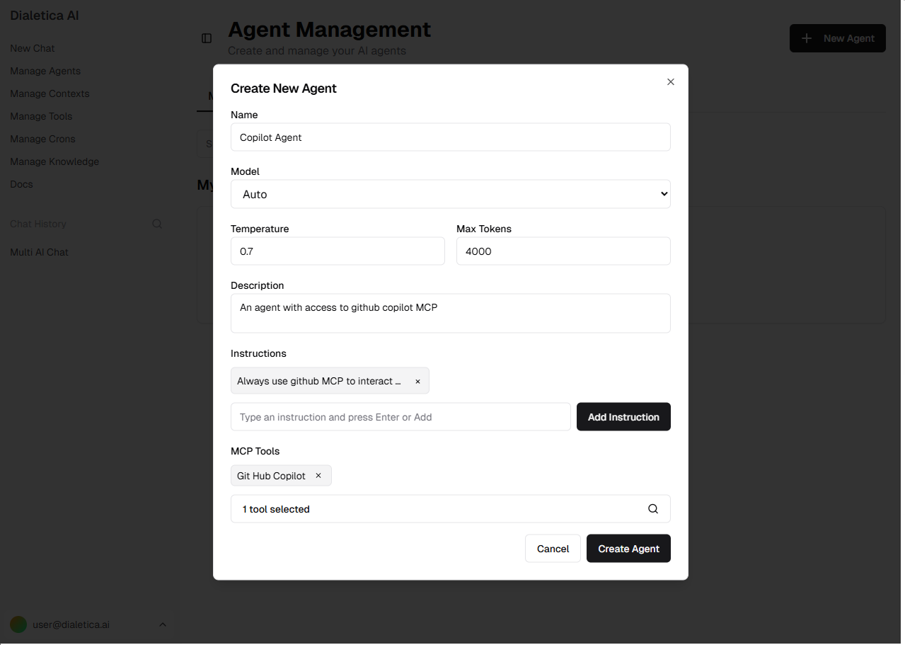 Dialetica AI - Screenshot 2 showing product features and functionality