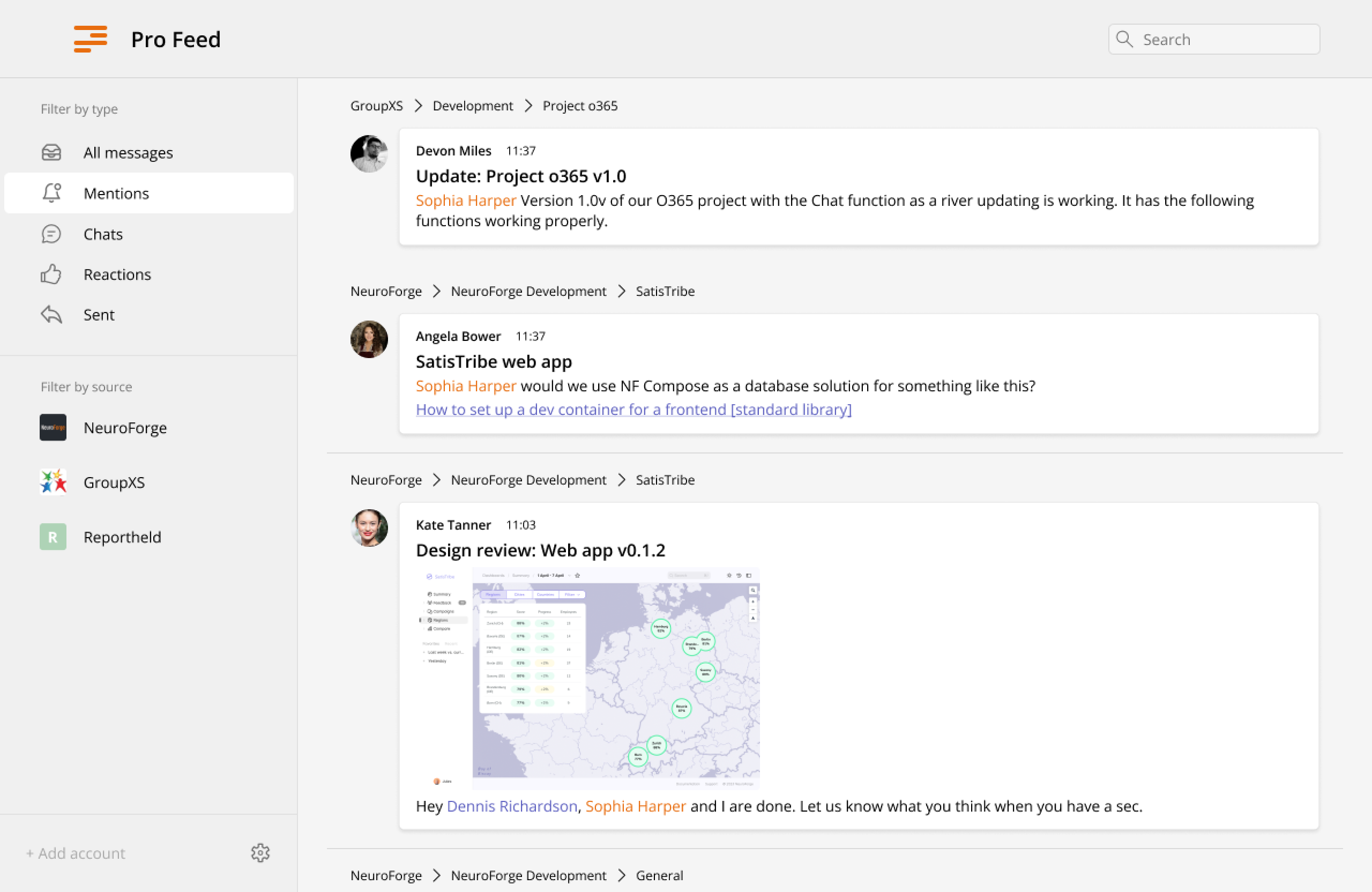 Pro Feed - Multi -Teams Chat Feed media 3