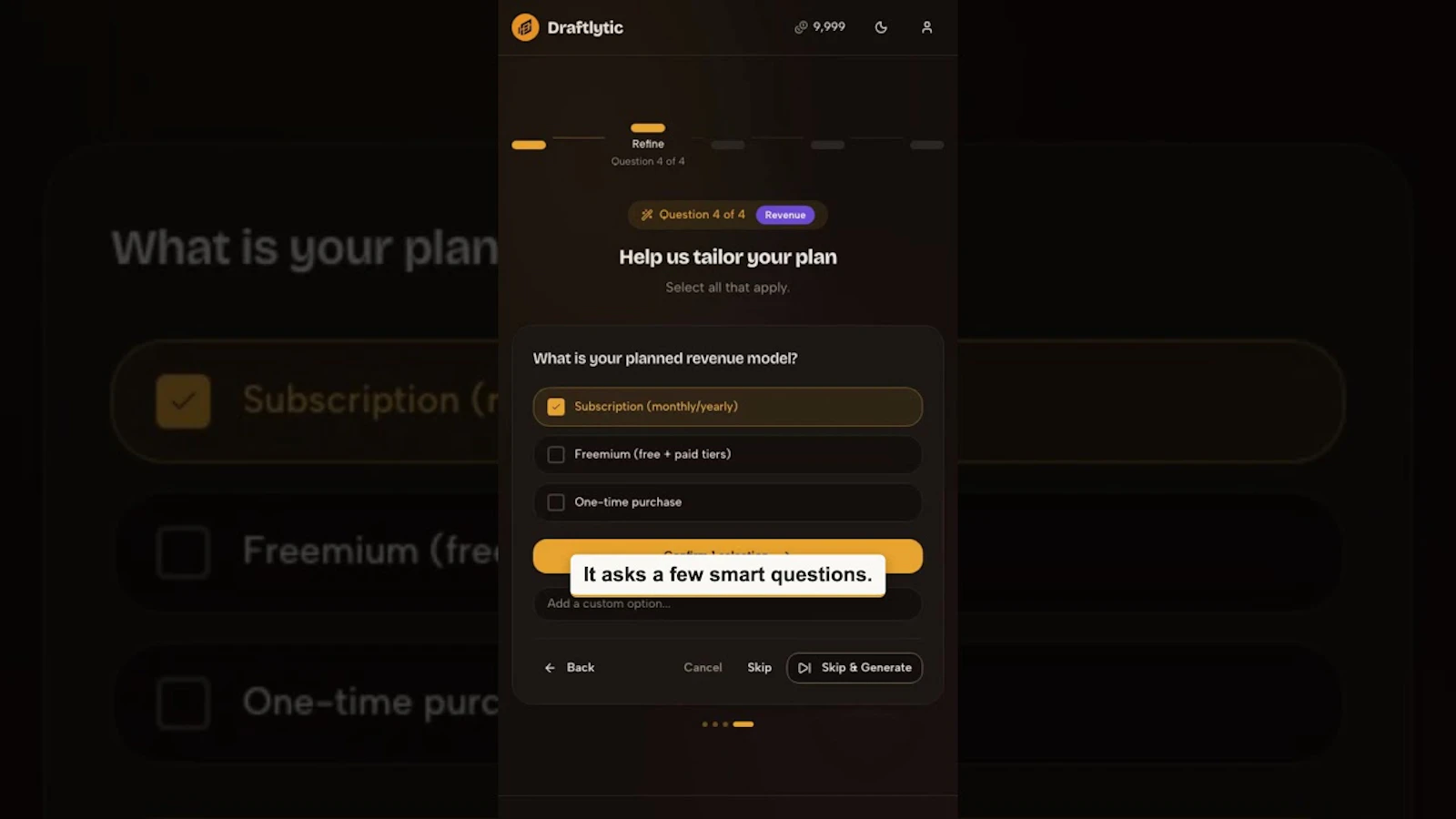 Draftlytic screenshot 1 (video preview)