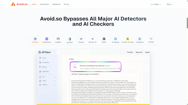 Avoid.so screenshot 2