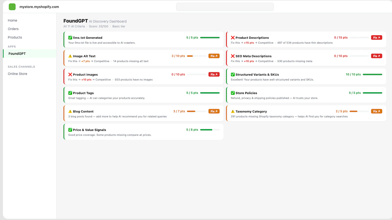 FoundGPT: AI Audit & llms.txt gallery image
