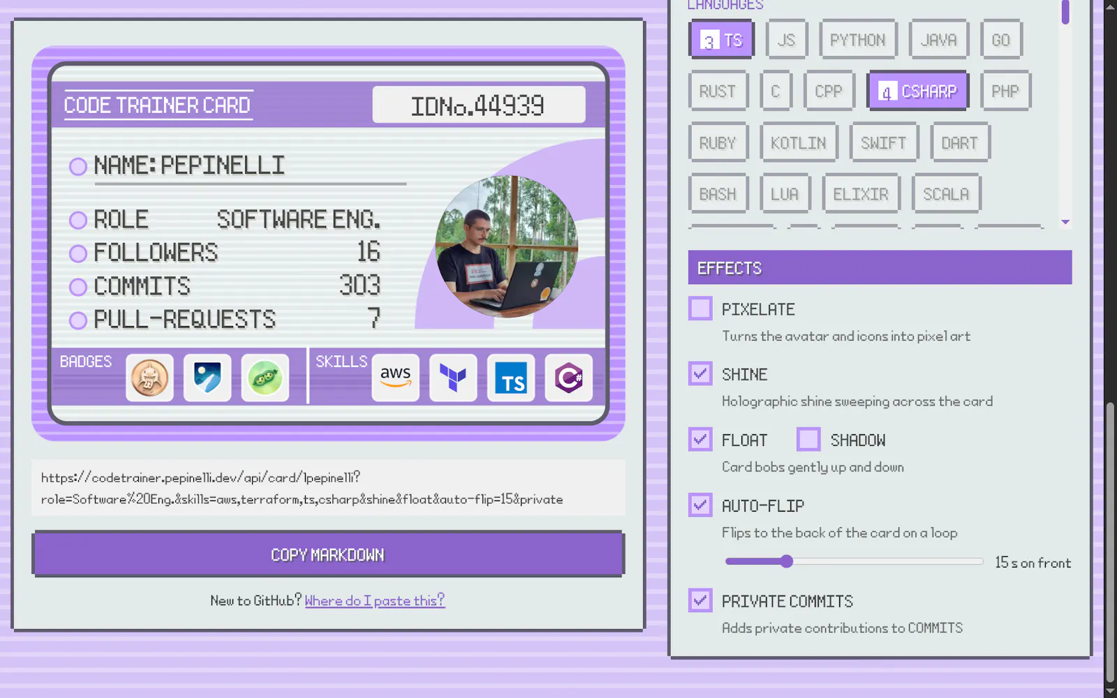 CodeTrainerCard screenshot 5
