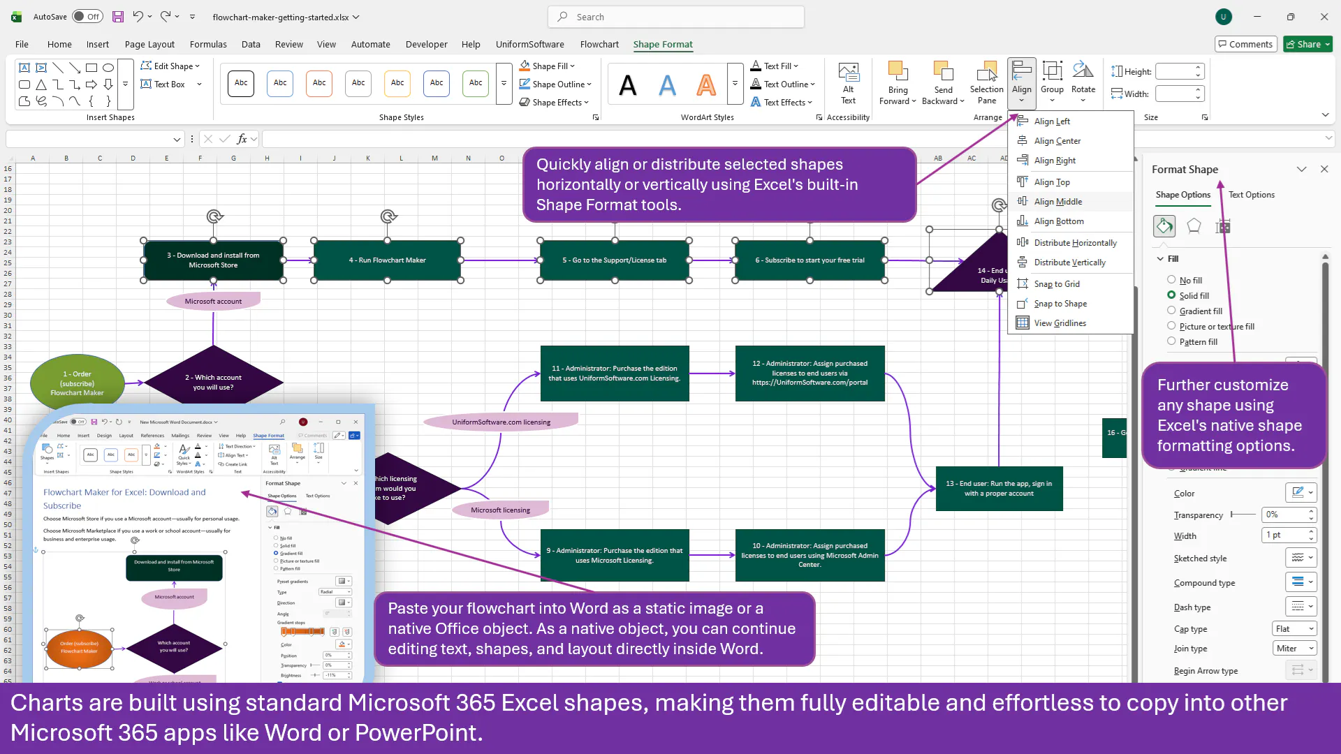 Flowchart Maker for Excel gallery image