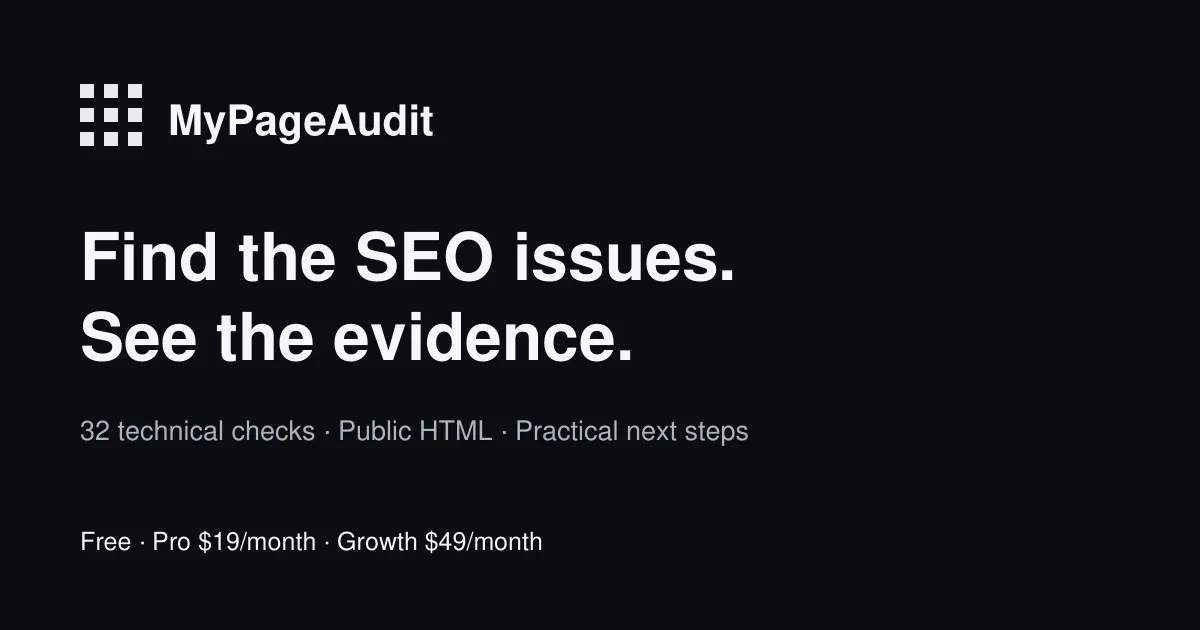 MyPageAudit gallery image