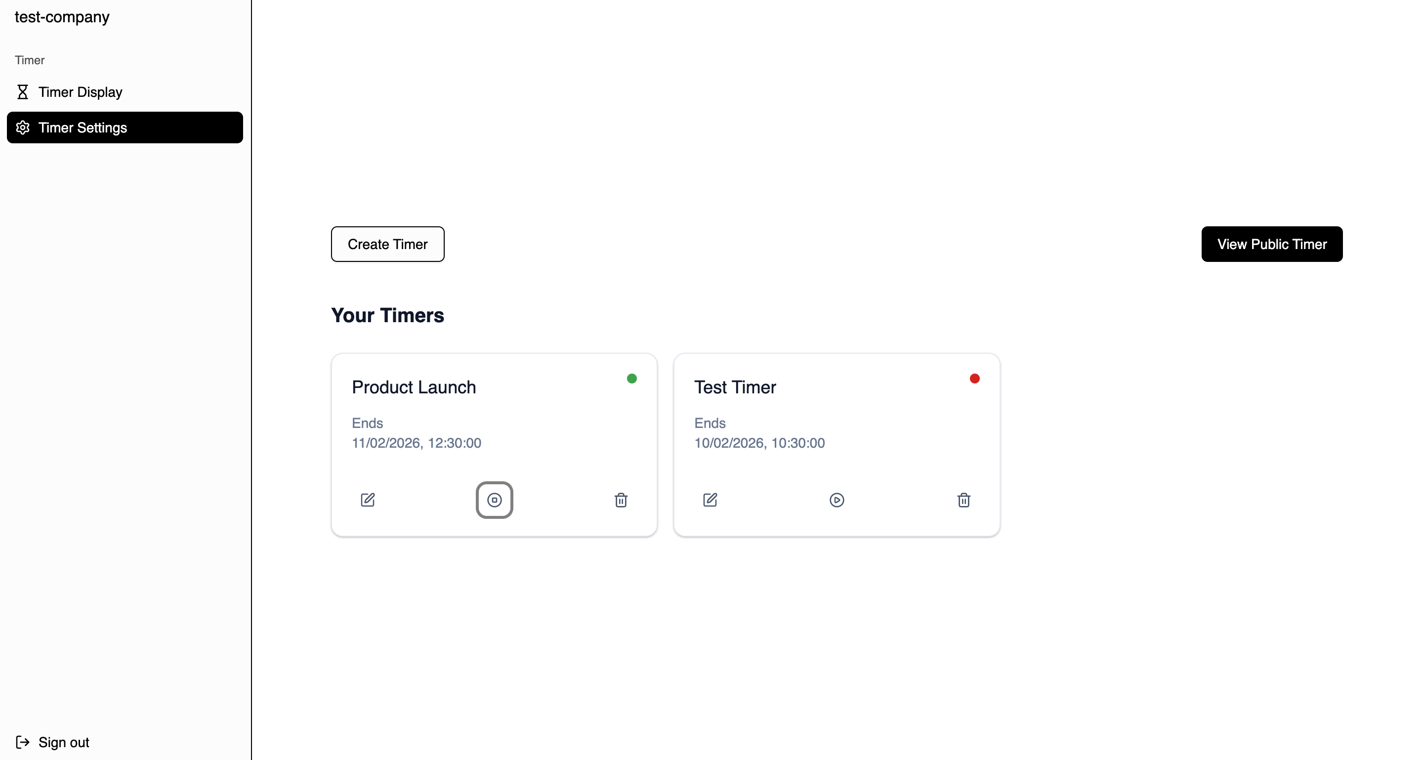 YourTimer.io gallery image
