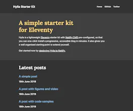 Hylia - Eleventy Starter Kit gallery image