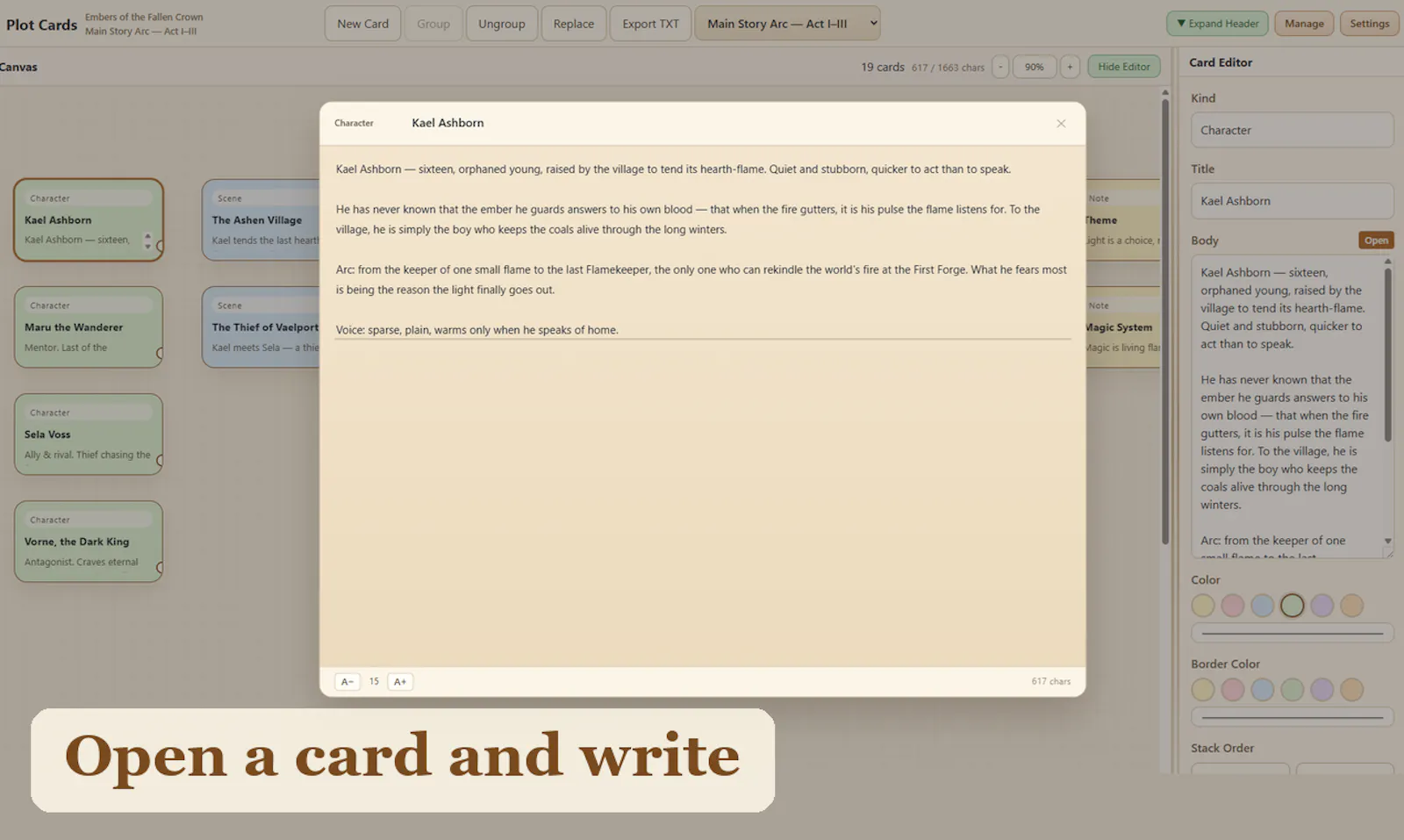 Plot Cards screenshot 3