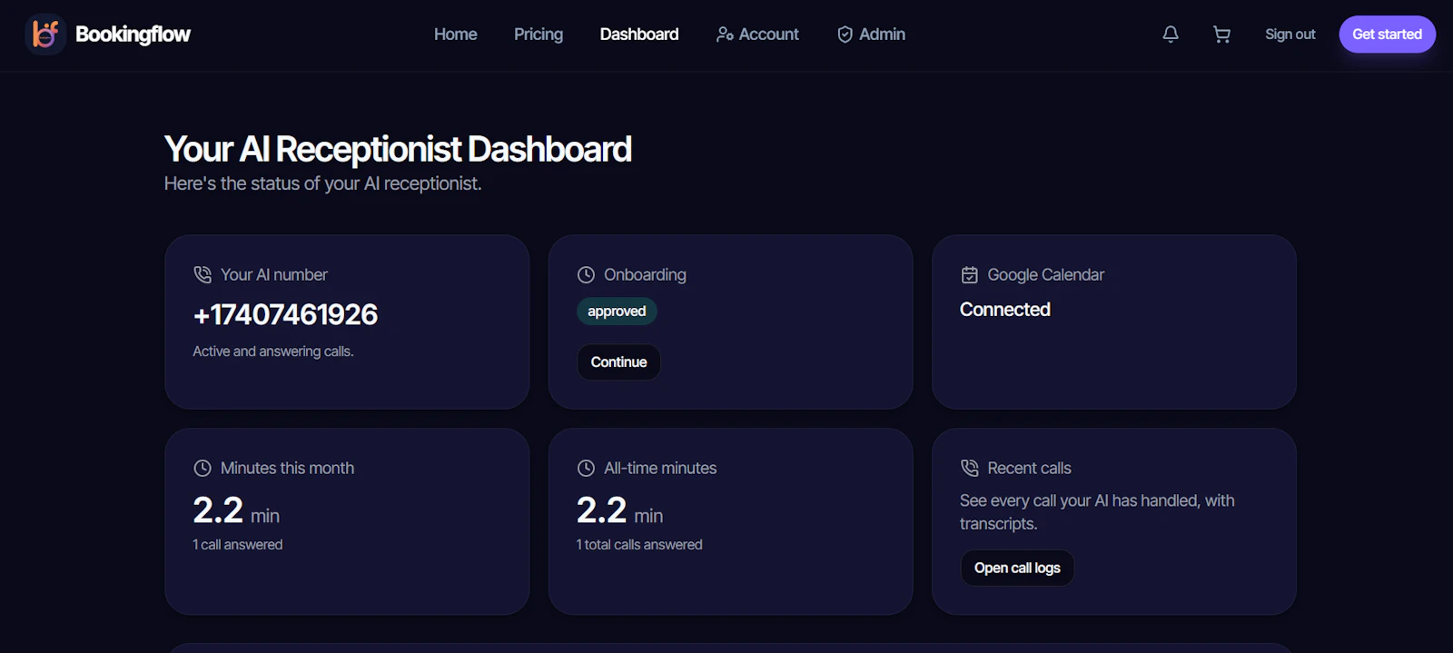 BookingFlow screenshot 2