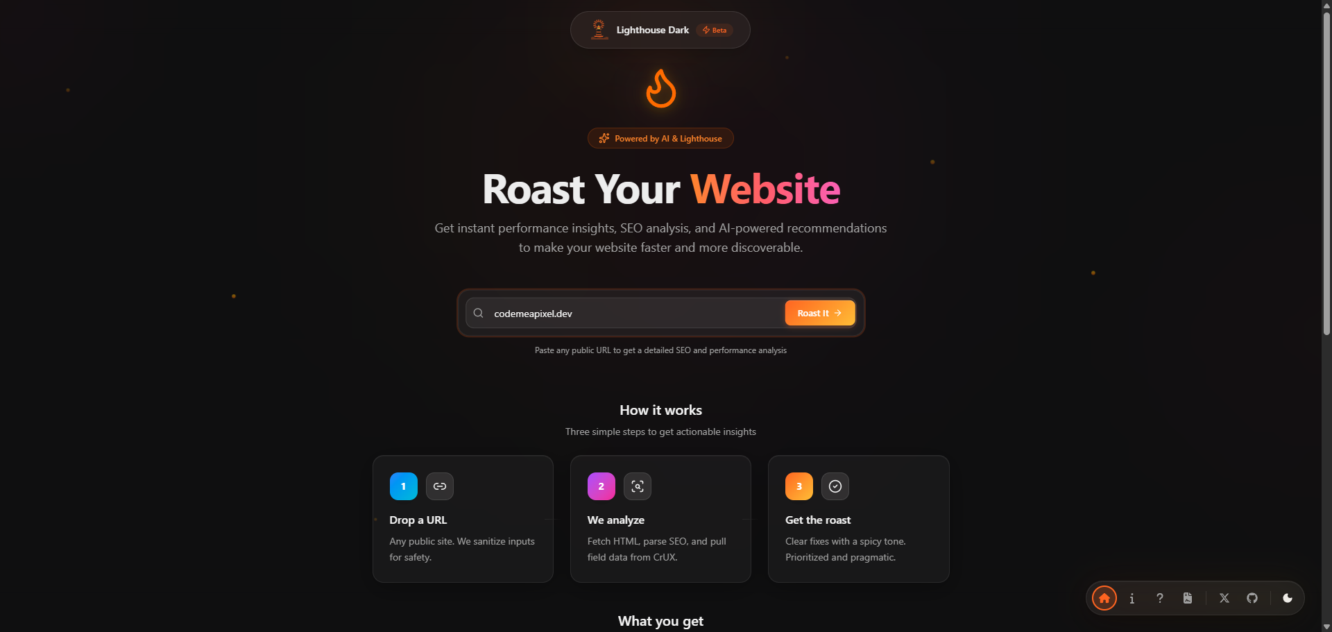 Lighthouse Dark (v2) - Screenshot 2 showing product features and functionality