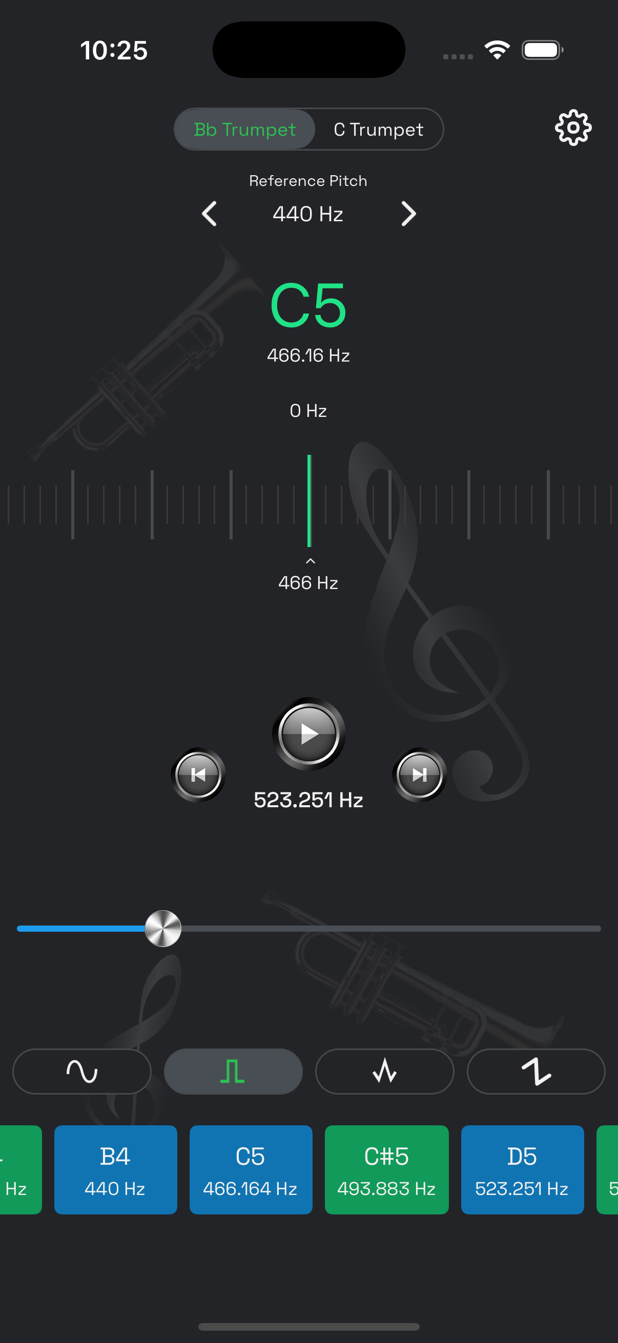 Media Trumpet Tuner - Máy phát âm - Hãy tinh chỉnh BB và C kèn của bạn với độ chính xác! 5