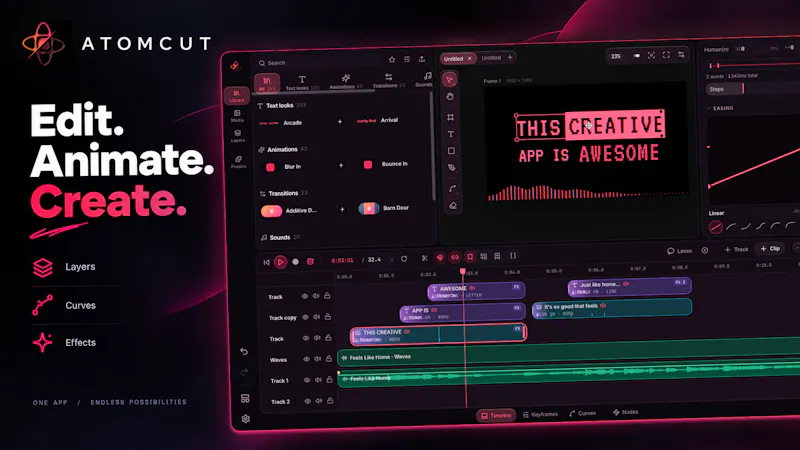 AtomCut screenshot 1
