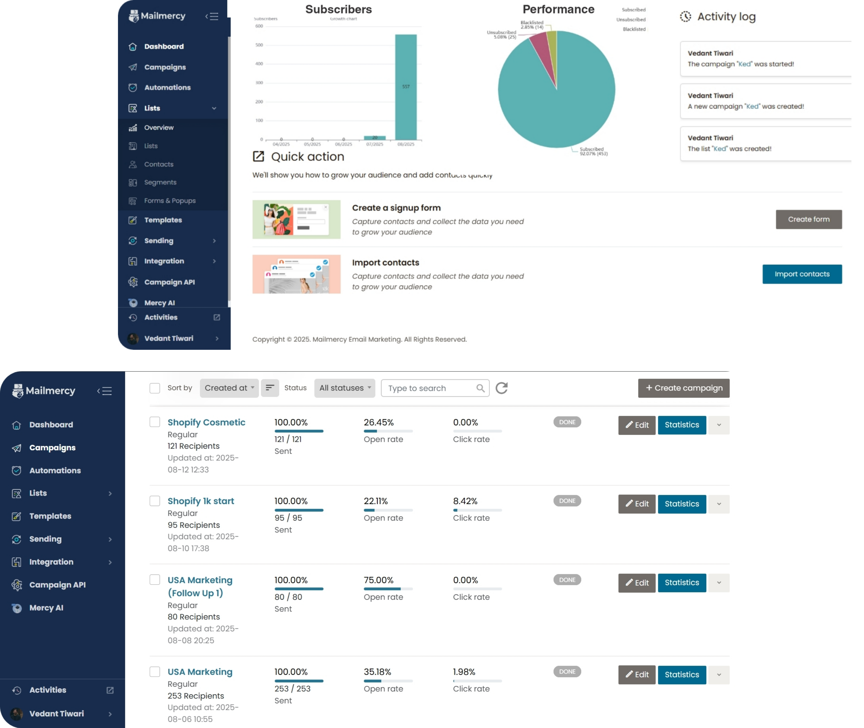 Mídia 6 de MailMercy - Melhor plataforma de marketing e automação de email