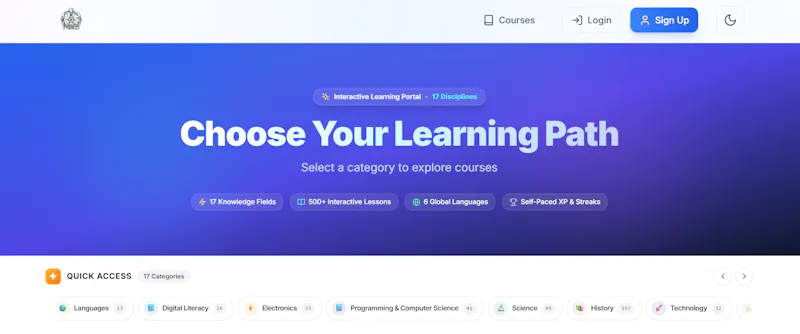 NWS Learning Platform screenshot 1
