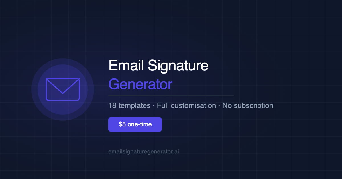 Email Signature Generator