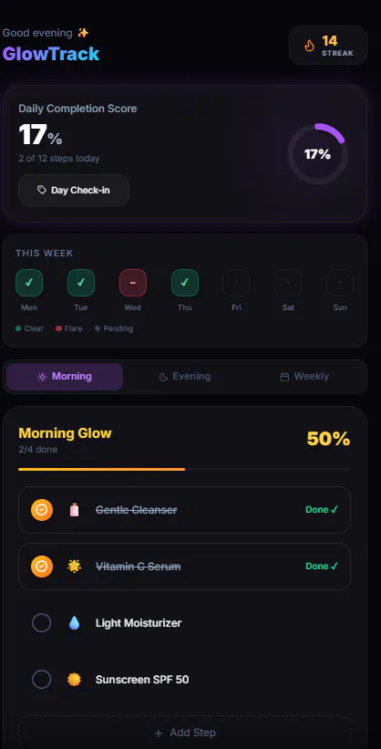 GlowTrack 项目横幅