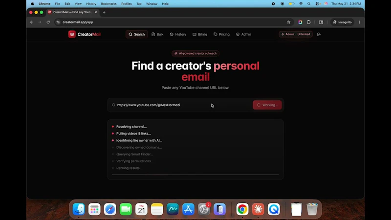 CreatorMail screenshot 1 (video preview)
