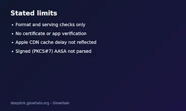 Deep Link Association Checker API gallery image