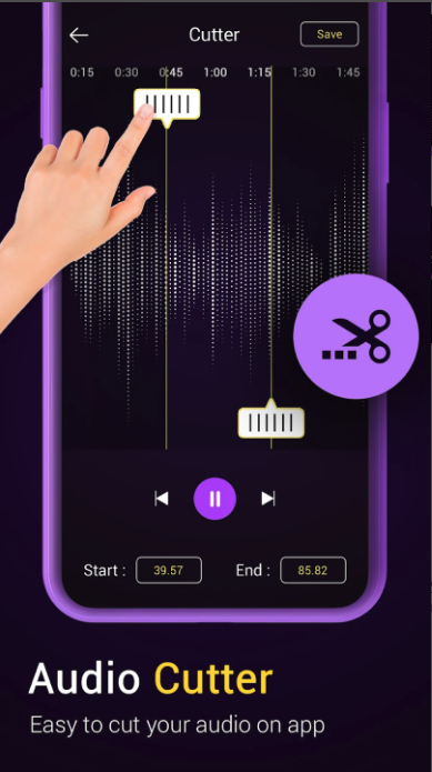 Reproductor de música - reproductor de mp3, creador de tono de llamada - Music Player 2023 mejora la experiencia de cortador mp3 y ecualizador media 3