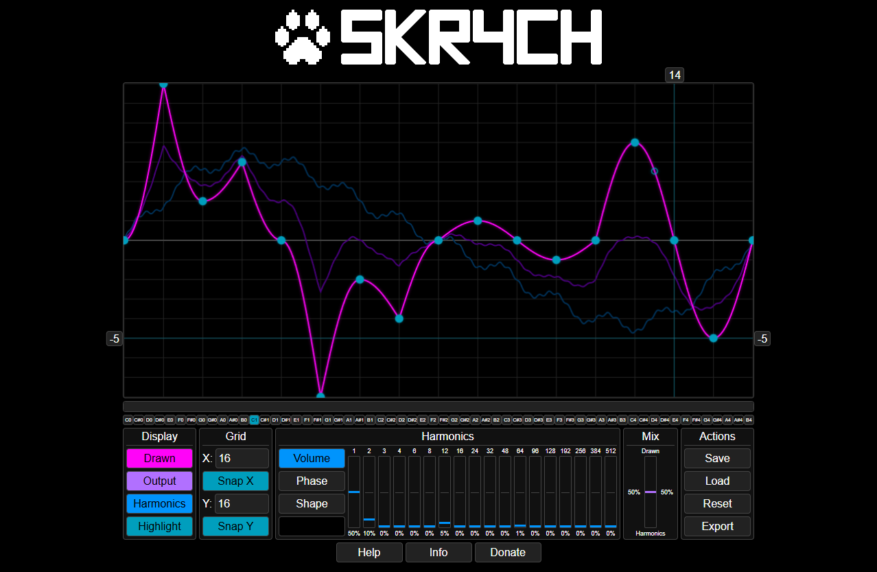SKR4CH - Waveform Designer - Main product screenshot demonstrating key features and user interface
