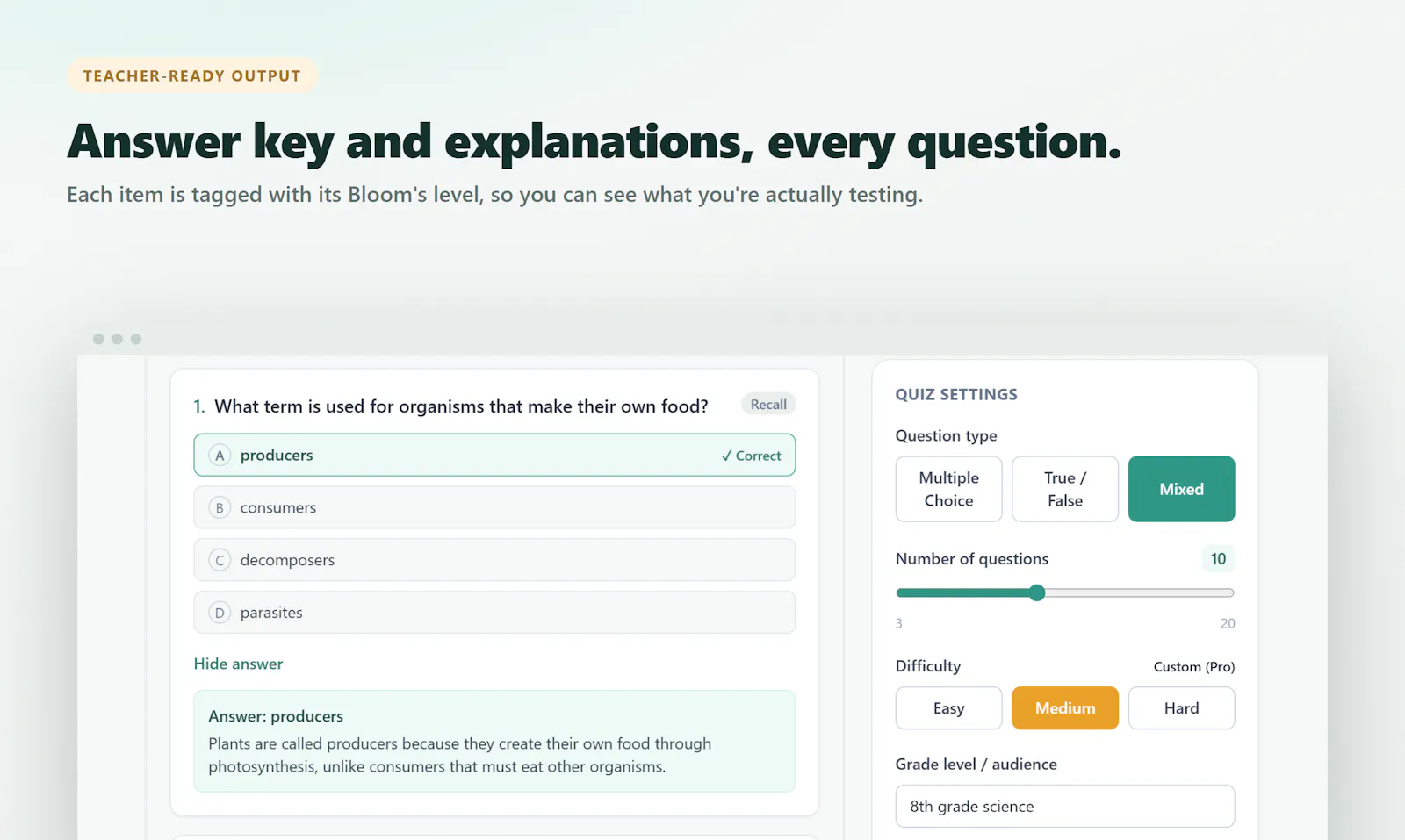 Educator Quiz Instantiator screenshot 4