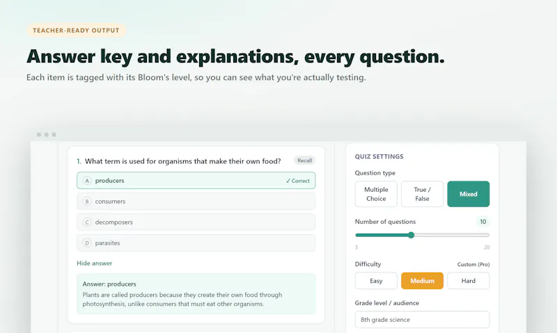Educator Quiz Instantiator screenshot 4