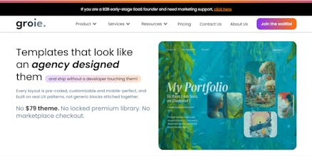 Groie - No-code website builder gallery image