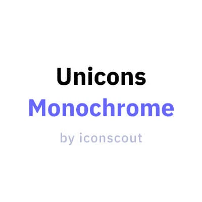 Monochrome - Customizable Icon library