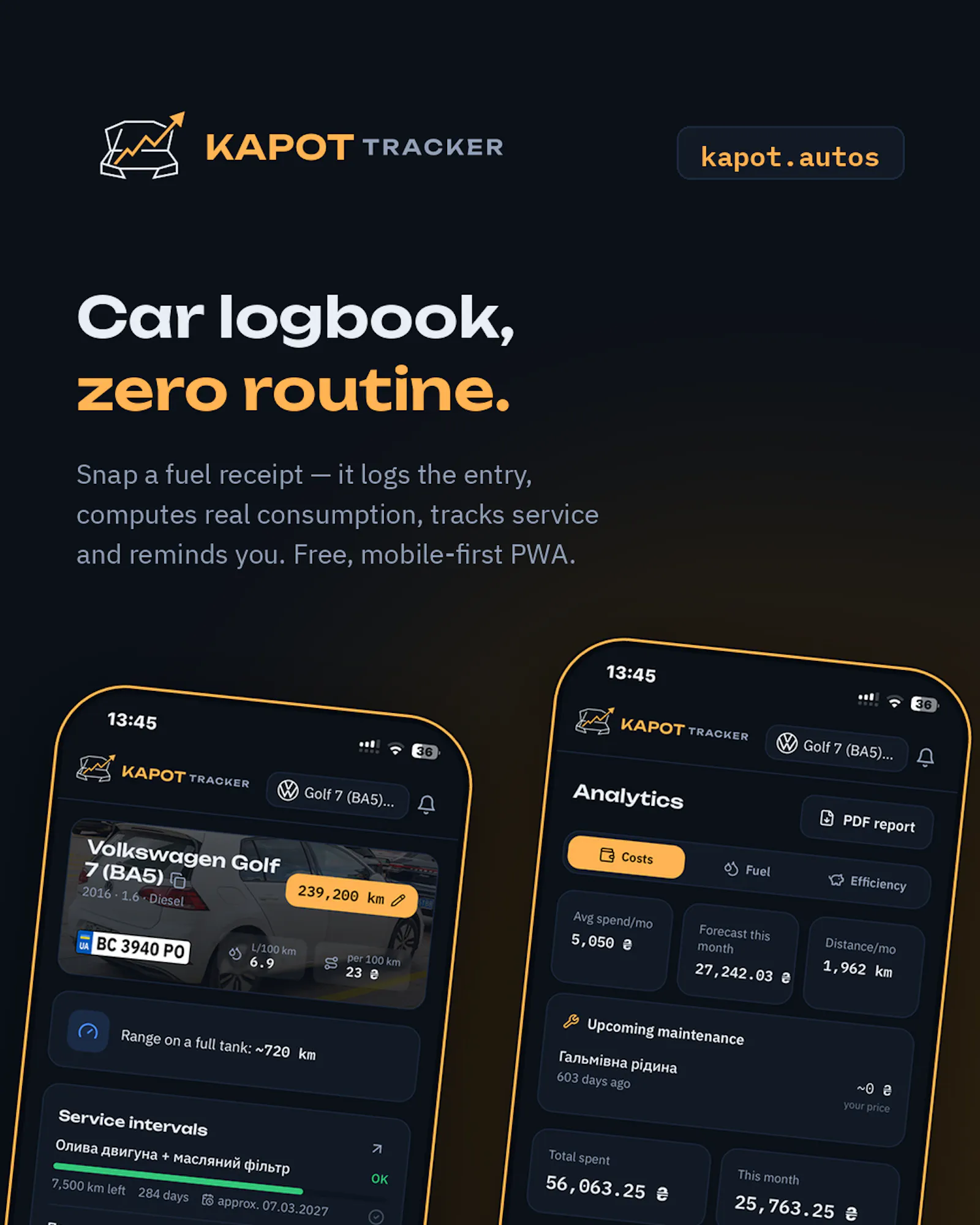Kapot Tracker screenshot 2