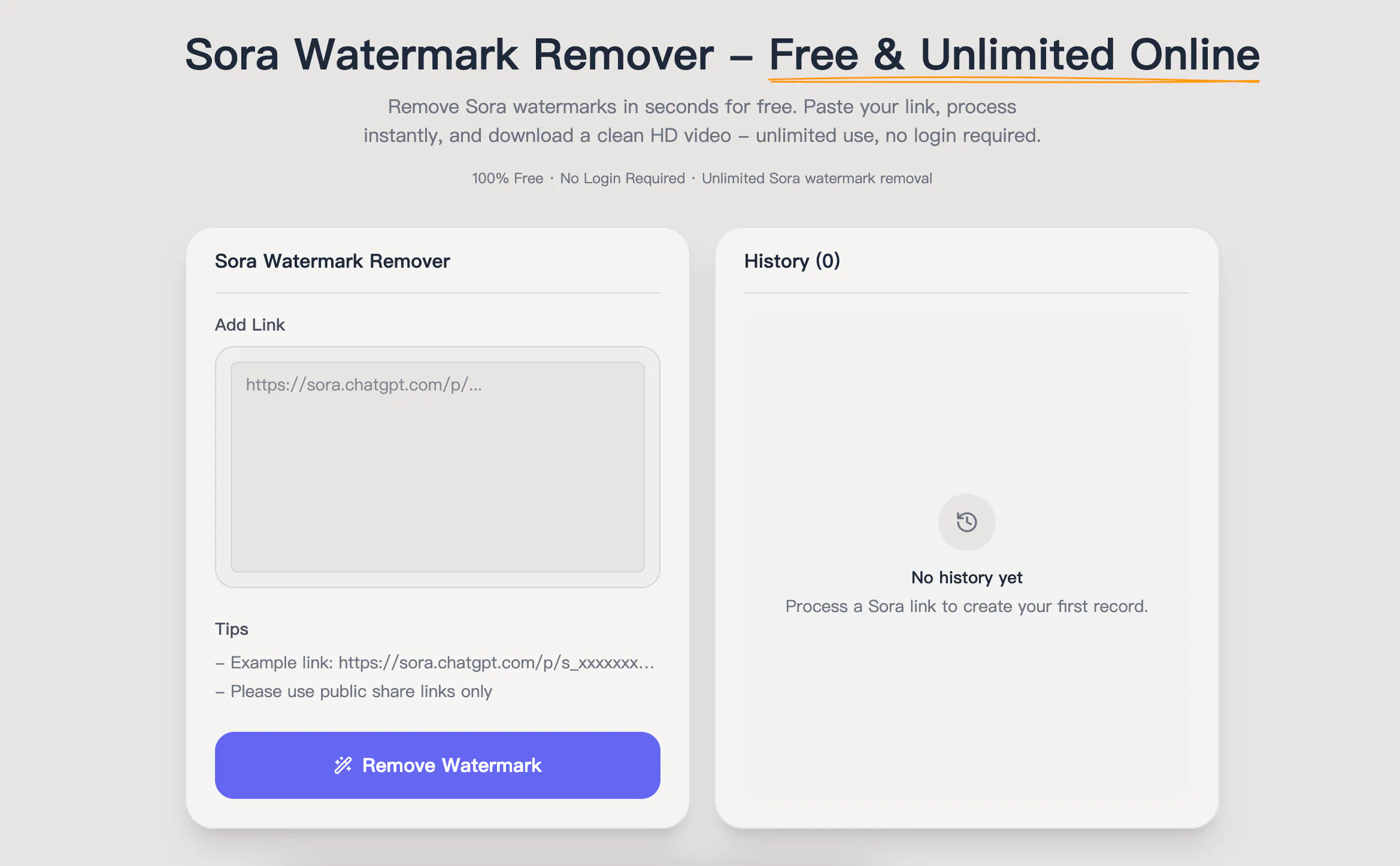 Banner del producto Sora Watermark Remover