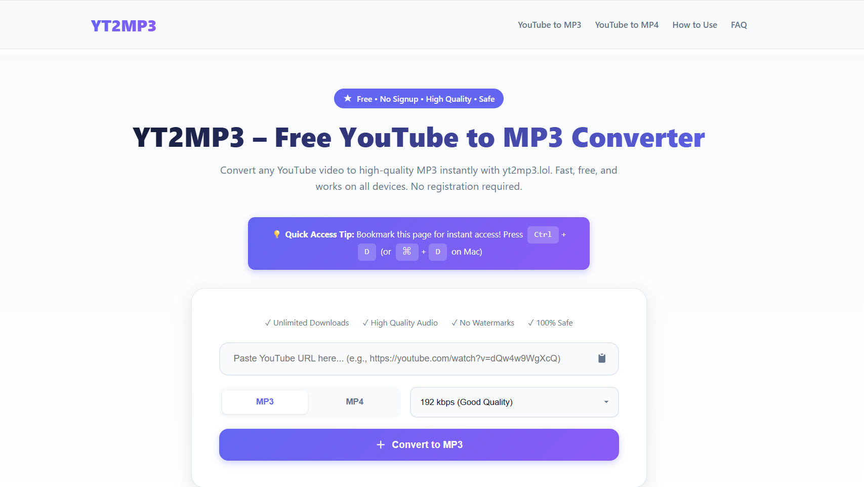 YT2MP3 gallery image