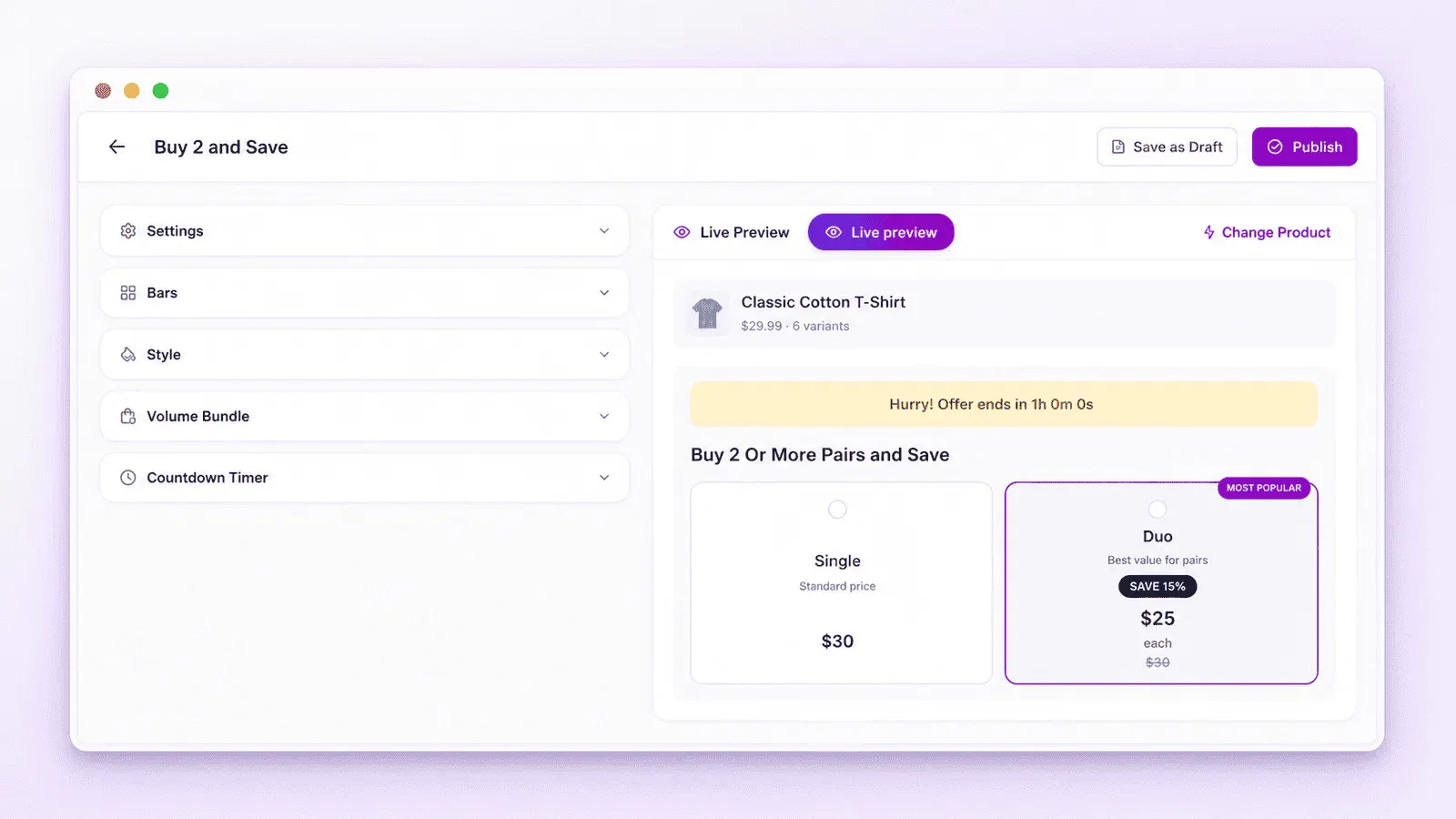Juvant Bundle Deals for Shopify screenshot 3