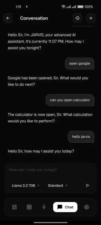 JARVIS - Screenshot 2 showing product features and functionality