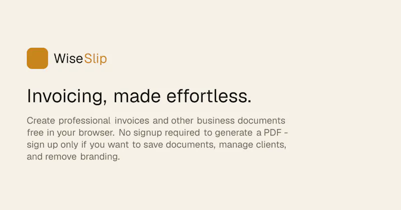 Wise Slip screenshot 1