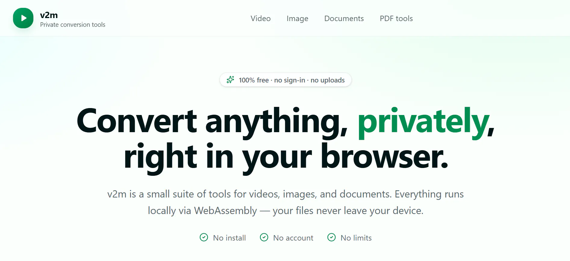 v2m — Free In gallery image
