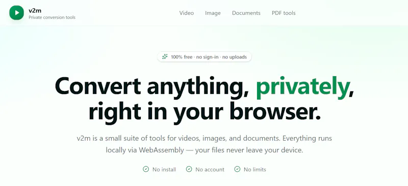 v2m — Free In screenshot 2