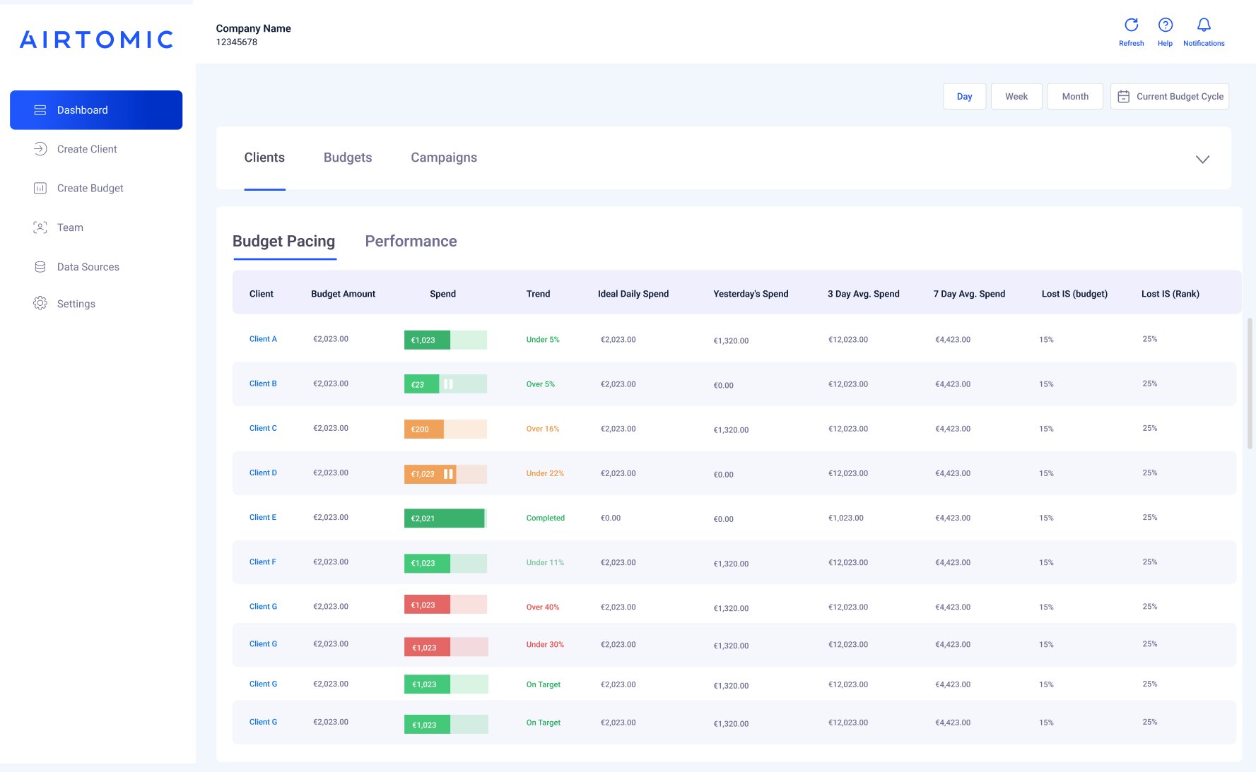 startuptile Airtomic-PPC software for agencies brands and freelancers.