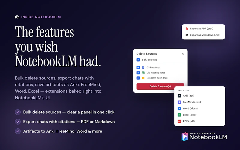 Web Clipper for NotebookLM screenshot 5