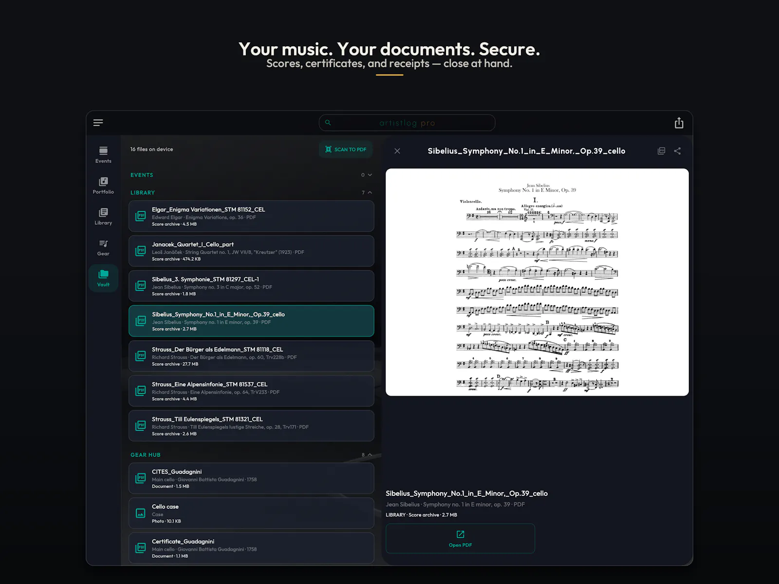 ArtistLog - Concerts, repertoire & gear screenshot 6