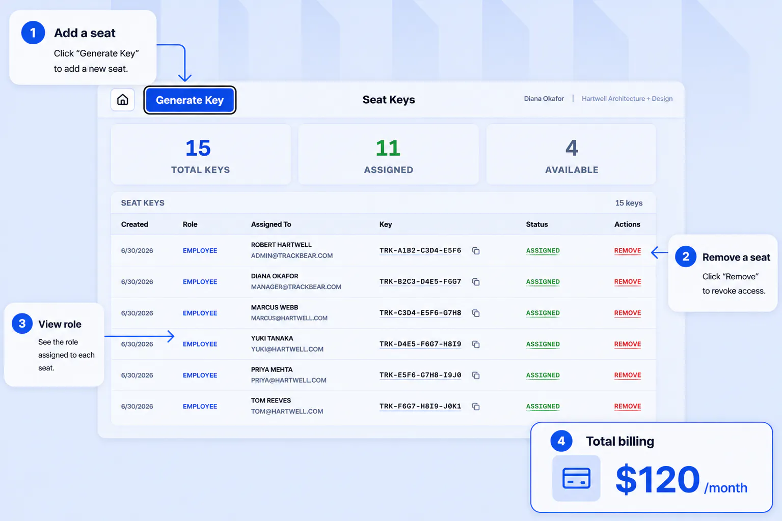 TrackBear screenshot