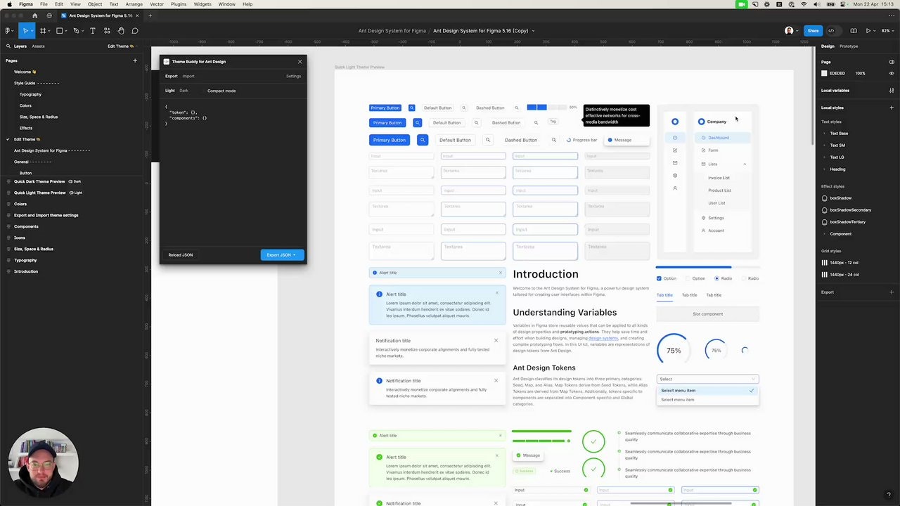 startuptile Theme Buddy Figma Plugin-Export and import theme settings from Figma to code