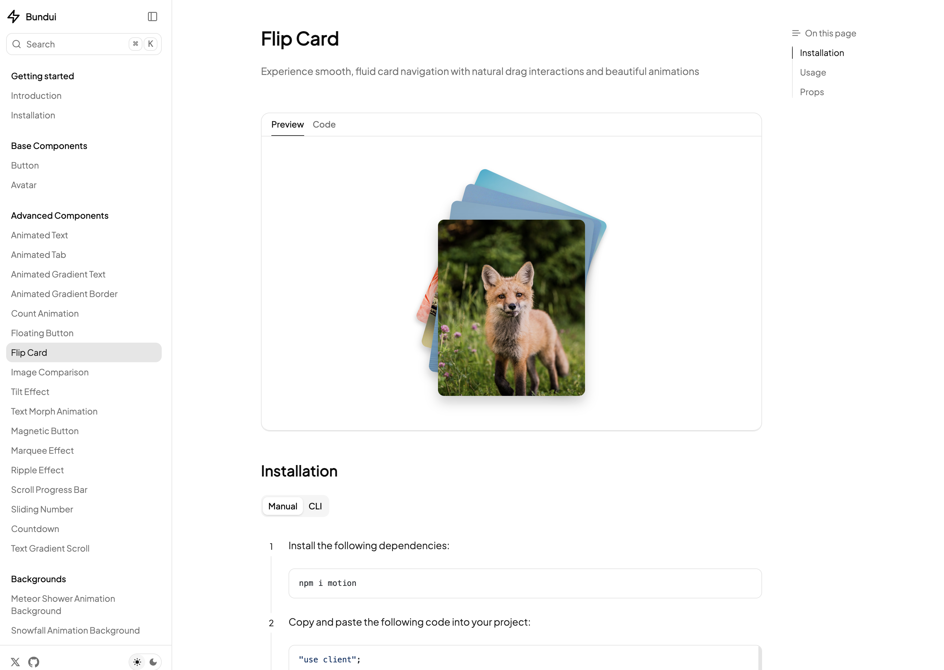 BundUI gallery image